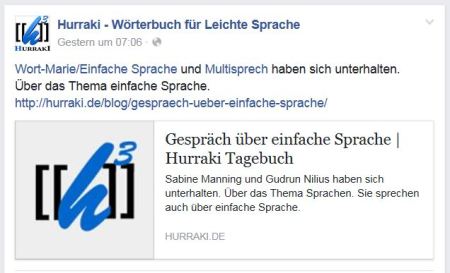 Hurraki zu Interview Facebook 8.7.16